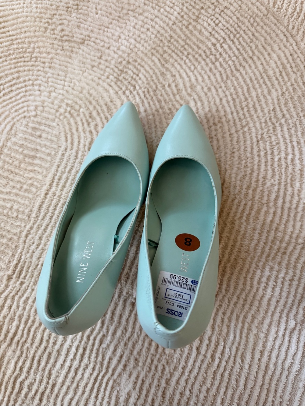 Nine West Mint Pointed-Toe Flats